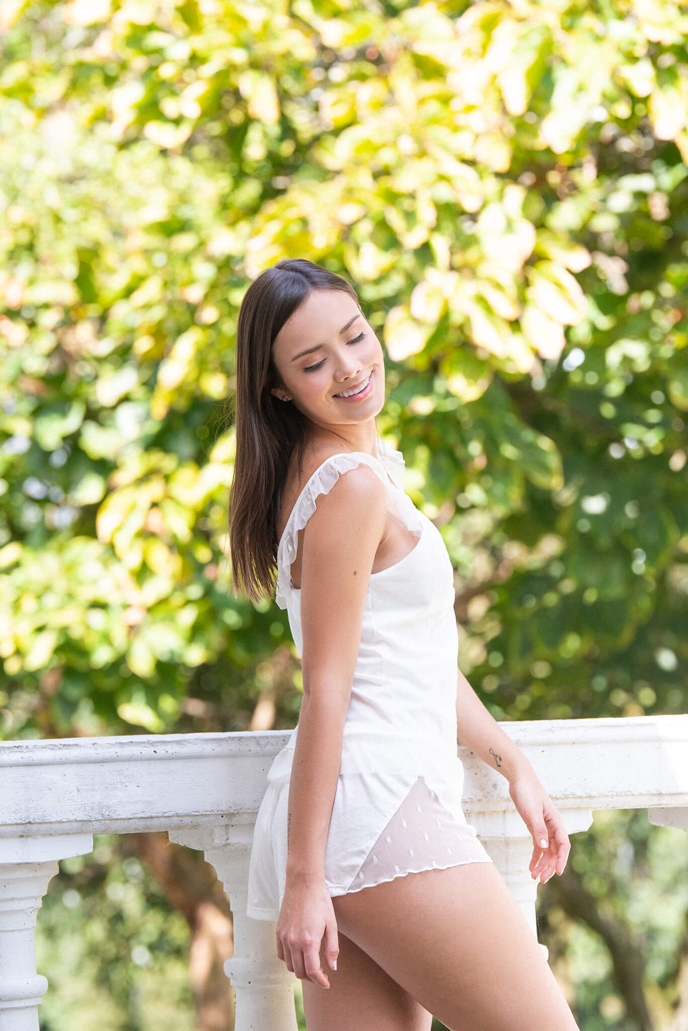 Pijama tull marfil santolina-9872