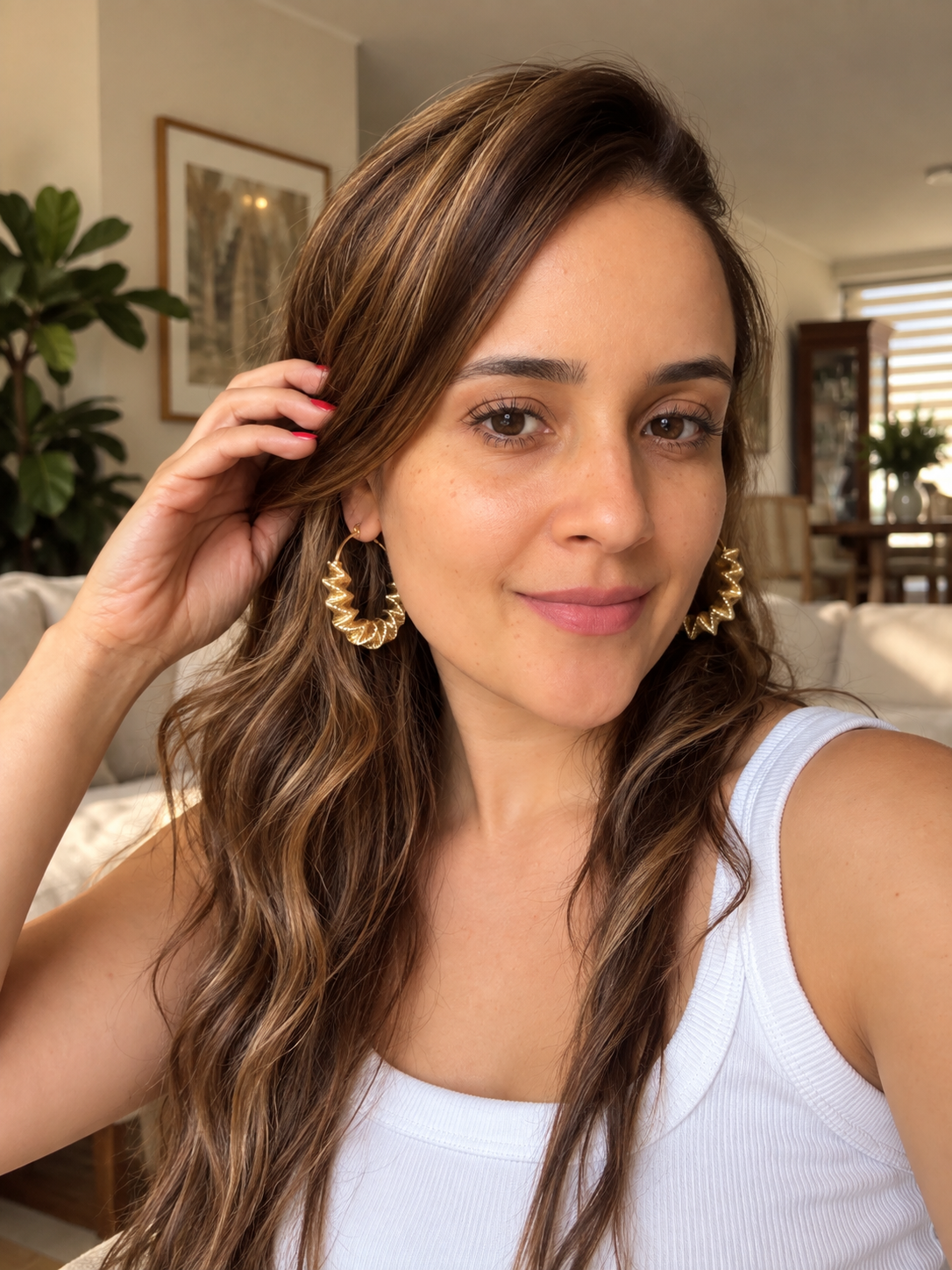 Aretes candogas espiral