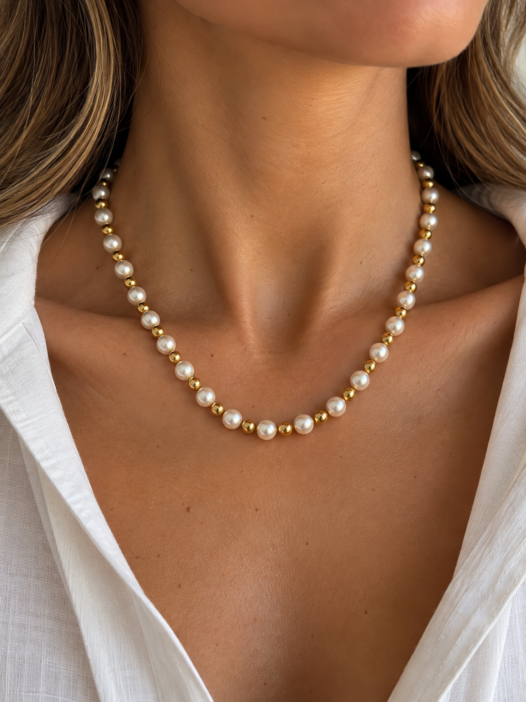 Collar perlas