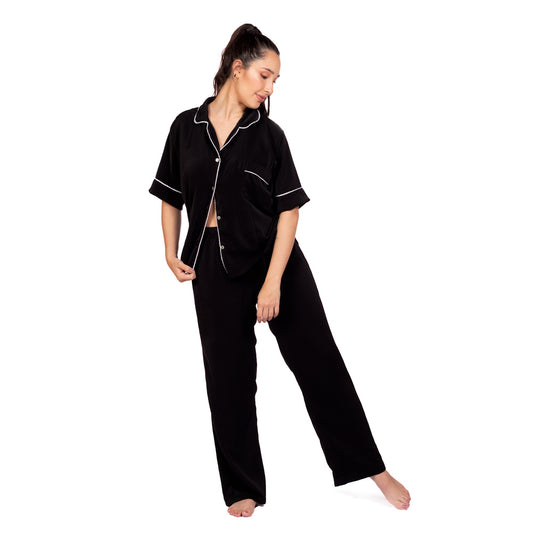 Pijama Clásica Deluxe negro