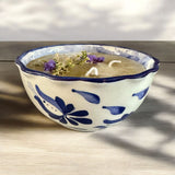 Vela Flores Azul