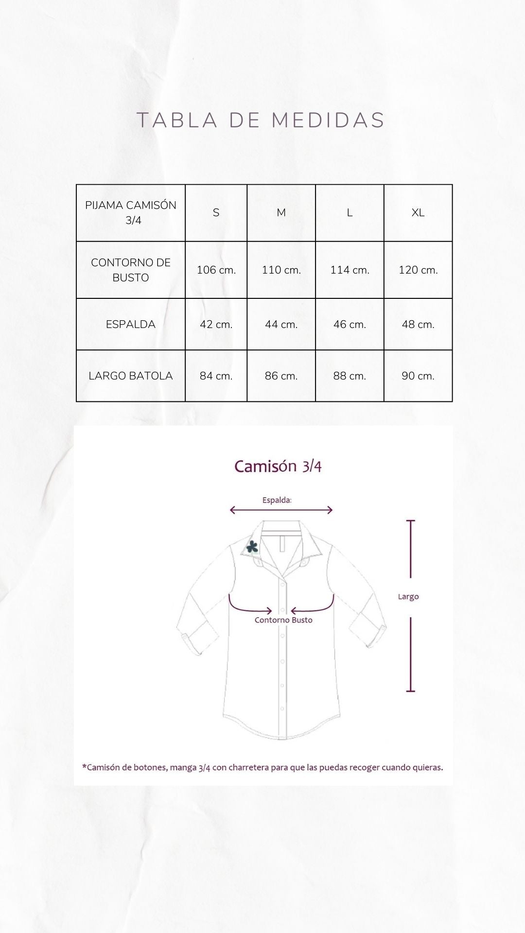 Camisón Marfil santolina-9872