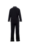 Pijama elegante negra santolina-9872